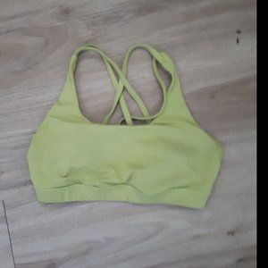 Bright Green Lululemon  Sports Bra